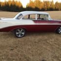 1956 Chevrolet belair post! Candy apple Red and pearl white! Beautiful!!
