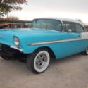 1956 CHEVY BEL AIR 2 DOOR HARD TOP NICE CAR WRECKED LEFT FRONT HOT ROD