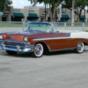 1956 CHEVY BEL AIR CONVERTIBLE 265 V8 3 SPEED 3 ON THE TREE SIERRA GOLD POLY