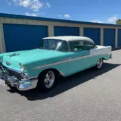 1956 chevy hartop 327, p/s, p/b, a/c auto.
