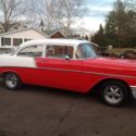 1956 Chevy old school restoration 350 4 speed cragar Lakewood Holley Ford 9”