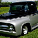 1956 F100 Resto-Mod,Frame-off Build,351w FI,C-6 Auto,AC,PS,PDB,PW,9&quot;Silver/Black