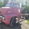 1956 Ford COE cabover c-600 custom cab original untouched farm find