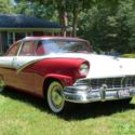 1956 FORD CROWN VICTORIA FIESTA RED COLONIAL WHITE VERY SHARP