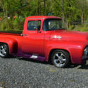 1956 FORD F-100 STREET ROD; ALL FORD POWER, 390 C.I., C-4, 9&#034; BEAUTIFUL (video)
