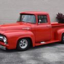 1956 Ford F100 460 Big Block, Auto, AC, PS, PB, PW, Rotisserie Re 0 Red Pick-Up