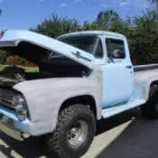 1956 Ford F100 Custom Cab 4 x 4 High Boy Pickup