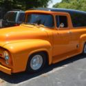 1956 FORD F100 PANEL TRUCK CUSTOM HARLEY DAVIDSON YELLOW 429 MERCURY V8 MUST SEE