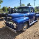 1956 Ford F100 Pickup Blue RWD Manual v8