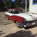 1956 ford sedan, Red And White
