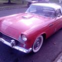 1956 Ford T-Bird **NO RESERVE** Red / White Hard Top - Red & White Interior