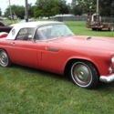 1956 FORD THUNDERBIRD FIESTA RED/COLONIAL WHITE 312 V8 FORDOMATIC NICE CAR !
