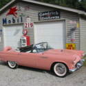 1956 FORD THUNDERBIRD*FACTORY SUNSET CORAL* BOTH TOPS*RUST FREE*SUPER NICE*