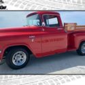 1956 GMC 3100  3,450 Miles Red  317C.I, V8 3 Speed Manual