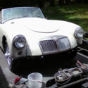 1956 MG MGA have key and title