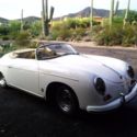1956 Porsche 356 1600 Speedster 59,445 Miles White  Manual