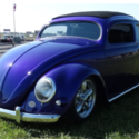 1956 Volkswagen Beetle Bug Purple Chop-top Suicide Doors VW 56