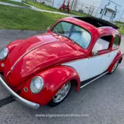 1956 Volkswagen Beetle bug Ragtop Oval window