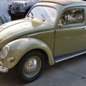 1956 Volkswagen Beetle Oval Window Ragtop  Rare Gas Gauge  No Reserve