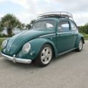 1956 VW Beetle, Classic OVAL window. Documented real ragtop, not converted