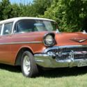 1957 Chev 210 Station Wagon, Rebuilt 283, 700 R-4, A/C, PS, New Interior