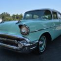 1957 Chevrolet 210 Deluxe 32 Miles Green Sedan 6 cyl Manual