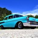 1957 Chevrolet 210 V8 Twin Turbo Super Chevy magazine car 15,829 Miles Turquoise