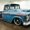 1957 Chevrolet 3100  3245 Miles Blue & Red Patina Pickup Truck Crate 350 V8 Turb
