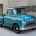 1957 Chevrolet 3100 Disc brakes, Power steering 95776 Miles Blue PICKUP/ TRUCK 6