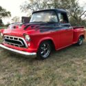 1957 Chevrolet 3100 Show Truck with flames swb ac ps pb 10103 Miles Red and blac