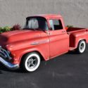 1957 Chevrolet 3100 Step-Side  0 Red Pick-Up 350CI V8 Automatic