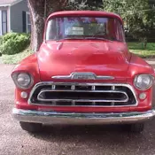 1957 Chevrolet 3100 stepside pickup with short bed