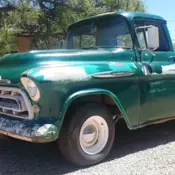 1957 Chevrolet Apache Pickup Green
