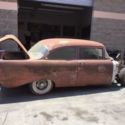 1957 Chevrolet Barn Find 150 post, 2 door sedan project