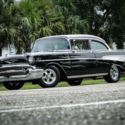 1957 Chevrolet BEL AIR 2 Door Sedan 7017 Miles Black 2 Door Post  4-Speed Manual