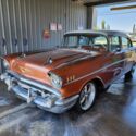 1957 Chevrolet Bel Air 210/Sedan Bronze/White RWD Manual -NO RESERVE !!