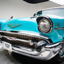 1957 Chevrolet Bel Air  283 V8 2 Speed Automatic Hardtop Tropical Turquoise/Whit