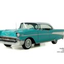 1957 Chevrolet Bel Air  50901 Miles Turquoise Coupe 283 ci 2-Spd Auto Powerglide
