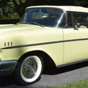 1957 Chevrolet Bel Air Convertible 283 V8 185 hp Power Glide Duals Skirts VG Con