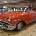 1957 Chevrolet Bel Air Convertible 283CI Matador Red Convertible