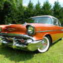 1957 Chevrolet Bel Air Rare Factory Copper/White 283 Automatic  ** ICE COLD AC *