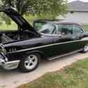 1957 Chevrolet Bel Air Sedan Black RWD Manual Belair 2DR HT