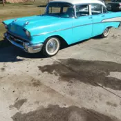 1957 Chevrolet Bel Air Sedan Blue