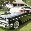 1957 Chevrolet BEL AIR Sport 125000 Miles Black CP : Coupe  Auto