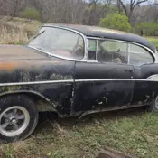 1957 Chevrolet Bel Air, Sport Coupe, Black Sport