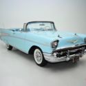 1957 Chevrolet Belair  3,831 Miles Blue Convertible 283 C.I. 4bbl Automatic