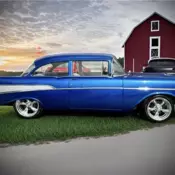 1957 CHEVROLET BELAIR, BLUE with 46,433 Miles available now!
