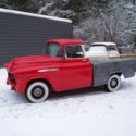 1957 chevrolet cameo pickup truck factory V/8 automatic like apache GMC