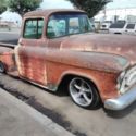 1957 CHEVROLET CUSTOM BIG WINDOW CAB TRUCK SHORTBED RATROD PATINA 1956 1955 1958