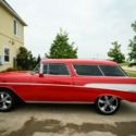 1957 Chevrolet Nomad Bel Air: Stunning GM Flame Red Foose Classics Chrome Wheels